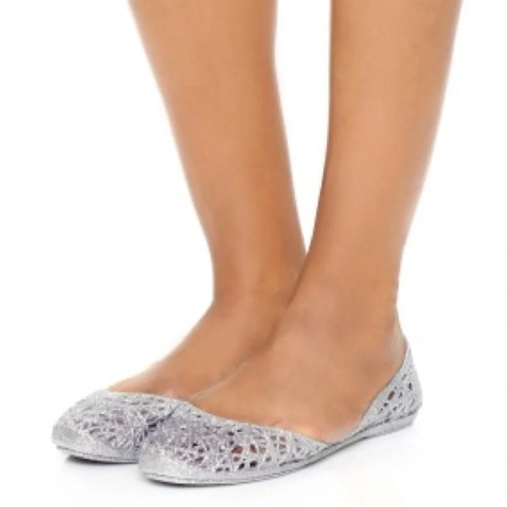 MELISSA CAMPANA Gilrs ZIG ZAG SILVER SIZE 1